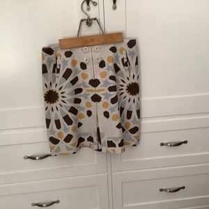 Anthropologie Elevenses Isabella Geometric Skirt